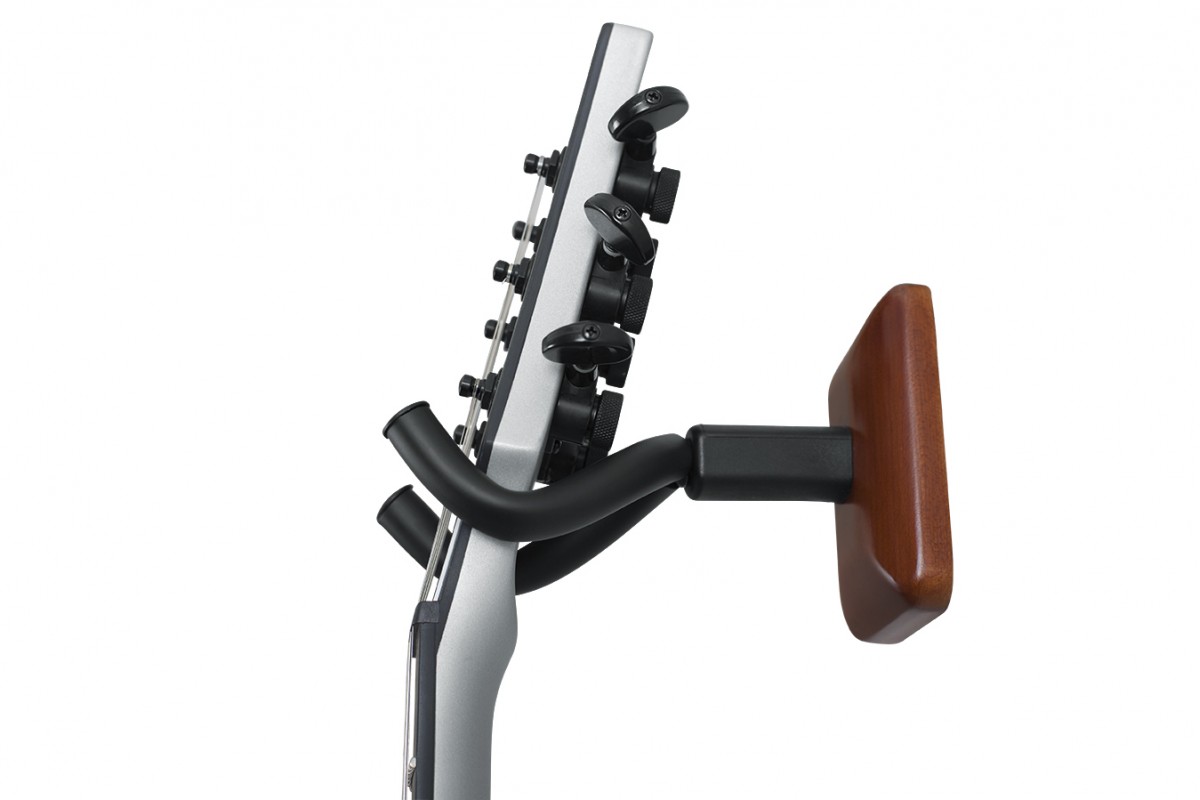 Gator Frameworks GFWGTRHNGRMHG Wall Mount Guitar Hanger Mohogany